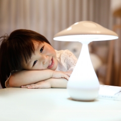 蘑菇空气净化器台灯创意USB充电小台灯学生护眼灯可爱卧室床头灯